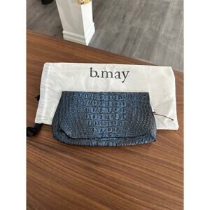 SOLD B. May Leather Foldover Clutch